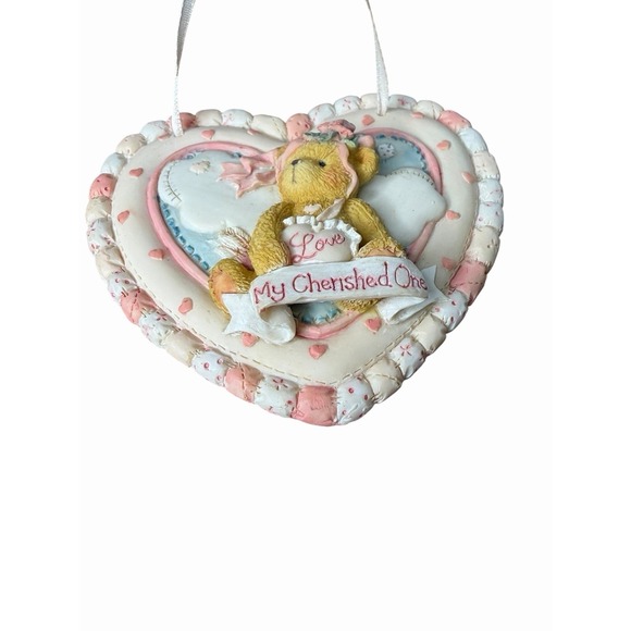 CHERISHED TEDDIES LOVE MY CHERISHED ONE ORNAMENT PLAQUE 104116 ENESCO  HILLMAN - Picture 5 of 14